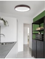 Plafoniera Nova Luce Albi, finisaj maro satinat, 50 W, cod 8105612 - imagine 9