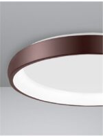 Plafoniera Nova Luce Albi, finisaj maro satinat, 50 W, cod 8105612 - imagine 8
