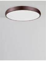 Plafoniera Nova Luce Albi, finisaj maro satinat, 50 W, cod 8105612 - imagine 6