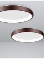 Plafoniera Nova Luce Albi, finisaj maro satinat, 50 W, cod 8105612 - imagine 5
