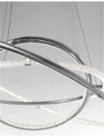 Suspensie Nova Luce Livorno, finisaj crom lucios/acril, 55 W, cod 8107401 - imagine 5