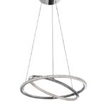 Suspensie Nova Luce Livorno, finisaj crom lucios/acril, 29 W, cod 8107402