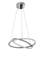 Suspensie Nova Luce Livorno, finisaj crom lucios/acril, 29 W, cod 8107402
