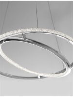 Suspensie Nova Luce Livorno, finisaj crom lucios/acril, 29 W, cod 8107402 - imagine 5