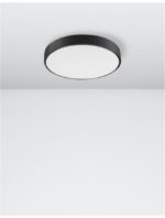 Plafoniera Nova Luce Hadon, finisaj negru satinat, 24 W, cod 9001531 - imagine 6