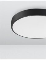Plafoniera Nova Luce Hadon, finisaj negru satinat, 24 W, cod 9001531 - imagine 5