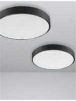 Plafoniera Nova Luce Hadon, finisaj negru satinat, 24 W, cod 9001531 - imagine 4