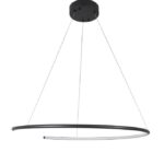 Suspensie Nova Luce Breda, finisaj negru satinat, 30 W, cod  9010023