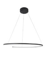 Suspensie Nova Luce Breda, finisaj negru satinat, 30 W, cod  9010023