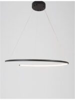 Suspensie Nova Luce Breda, finisaj negru satinat, 30 W, cod  9010023 - imagine 9