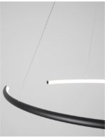 Suspensie Nova Luce Breda, finisaj negru satinat, 30 W, cod  9010023 - imagine 7