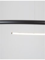 Suspensie Nova Luce Breda, finisaj negru satinat, 30 W, cod  9010023 - imagine 6
