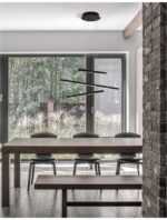 Suspensie Nova Luce Lior, finisaj negru satinat, 40 W, cod  9010033 - imagine 9