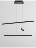 Suspensie Nova Luce Lior, finisaj negru satinat, 40 W, cod  9010033 - imagine 7