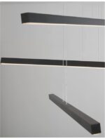 Suspensie Nova Luce Lior, finisaj negru satinat, 40 W, cod  9010033 - imagine 6