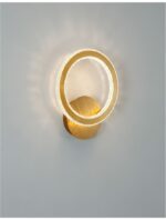 Aplica Nova Luce Cilion, finisaj auriu periat/acril, 19 W, cod 9011135 - imagine 7