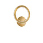 Aplica Nova Luce Cilion, finisaj auriu periat/acril, 19 W, cod 9011135