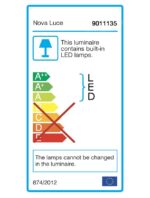 Aplica Nova Luce Cilion, finisaj auriu periat/acril, 19 W, cod 9011135 - imagine 2