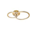 Plafoniera Nova Luce Cilion, finisaj auriu periat/acril, 48 W, cod 9011137