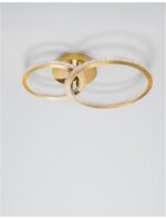 Plafoniera Nova Luce Cilion, finisaj auriu periat/acril, 48 W, cod 9011137 - imagine 6