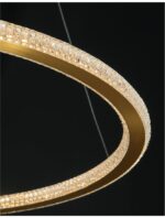 Suspensie Nova Luce Cilion, finisaj auriu periat/acril, 48 W, cod 9011138 - imagine 7