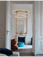 Suspensie Nova Luce Cilion, finisaj auriu periat/acril, 56 W, cod 9011139 - imagine 6