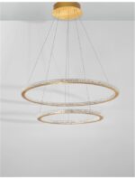 Suspensie Nova Luce Cilion, finisaj auriu periat/acril, 56 W, cod 9011139 - imagine 5
