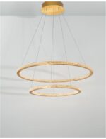 Suspensie Nova Luce Cilion, finisaj auriu periat/acril, 56 W, cod 9011139 - imagine 4