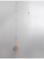Suspensie Nova Luce Marce, finisaj auriu satinat, 5 W, cod 9028811 - imagine 8