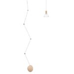 Suspensie Nova Luce Marce, finisaj auriu satinat, 5 W, cod 9028811