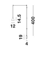 Suspensie Nova Luce Marce, finisaj auriu satinat, 5 W, cod 9028811 - imagine 4