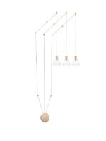 Suspensie Nova Luce Marce, finisaj auriu satinat, 3x5 W, cod 9028813