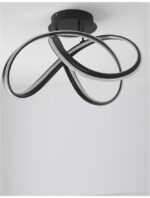 Plafoniera Nova Luce Truno, finisaj negru satinat/acril alb, 60 W, cod 9104712 - imagine 7
