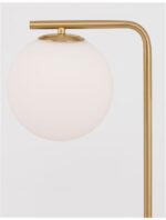 Lampadar Nova Luce Alvarez, finisaj auriu satinat/sticla alba, 1x12 W, cod 9136702 - imagine 7