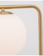 Lampadar Nova Luce Alvarez, finisaj auriu satinat/sticla alba, 1x12 W, cod 9136702 - imagine 6