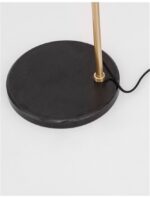 Lampadar Nova Luce Alvarez, finisaj auriu satinat/sticla alba, 1x12 W, cod 9136702 - imagine 5