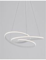 Suspensie Nova Luce Menton, finisaj alb satinat/acril alb, 43 W, cod 9147111 - imagine 10