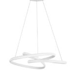 Suspensie Nova Luce Menton, finisaj alb satinat/acril alb, 43 W, cod 9147111