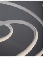 Suspensie Nova Luce Menton, finisaj alb satinat/acril alb, 43 W, cod 9147111 - imagine 9
