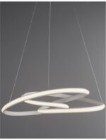 Suspensie Nova Luce Menton, finisaj alb satinat/acril alb, 43 W, cod 9147111 - imagine 8
