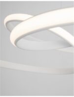 Suspensie Nova Luce Menton, finisaj alb satinat/acril alb, 43 W, cod 9147111 - imagine 7