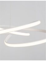 Suspensie Nova Luce Menton, finisaj alb satinat/acril alb, 43 W, cod 9147111 - imagine 6