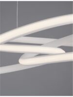 Suspensie Nova Luce Menton, finisaj alb satinat/acril alb, 43 W, cod 9147111 - imagine 5