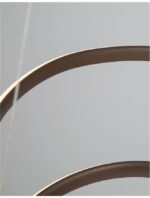 Suspensie Nova Luce Menton, finisaj maro satinat/acril alb, 43 W, cod 9147113 - imagine 6