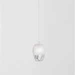 Pendul Nova Luce Ice, finisaj alb mat/sticla alba degrade, 1x5 W, cod 9160231