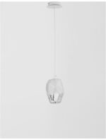 Pendul Nova Luce Ice, finisaj alb mat/sticla alba degrade, 1x5 W, cod 9160231 - imagine 7