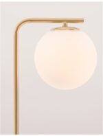 Lampa de masa Nova Luce Alvarez, finisaj auriu satinat/sticla alba, 1x5 W, cod 9185361 - imagine 4
