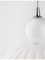 Pendul Nova Luce Odell, finisaj crom lucios/sticla opal, 1x12 W, cod 9190883 - imagine 6