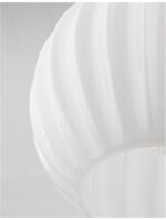 Pendul Nova Luce Odell, finisaj crom lucios/sticla opal, 1x12 W, cod 9190883 - imagine 5