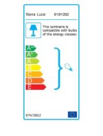 Pendul Nova Luce Grus, finisaj negru mat/sticla alba, 1 x 12 W, cod 9191202 - imagine 3